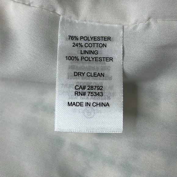 Rachel Zoe Green White Tweed Notch Collar Double Breasted Blazer Jacket Size XS - Picture 10 of 13